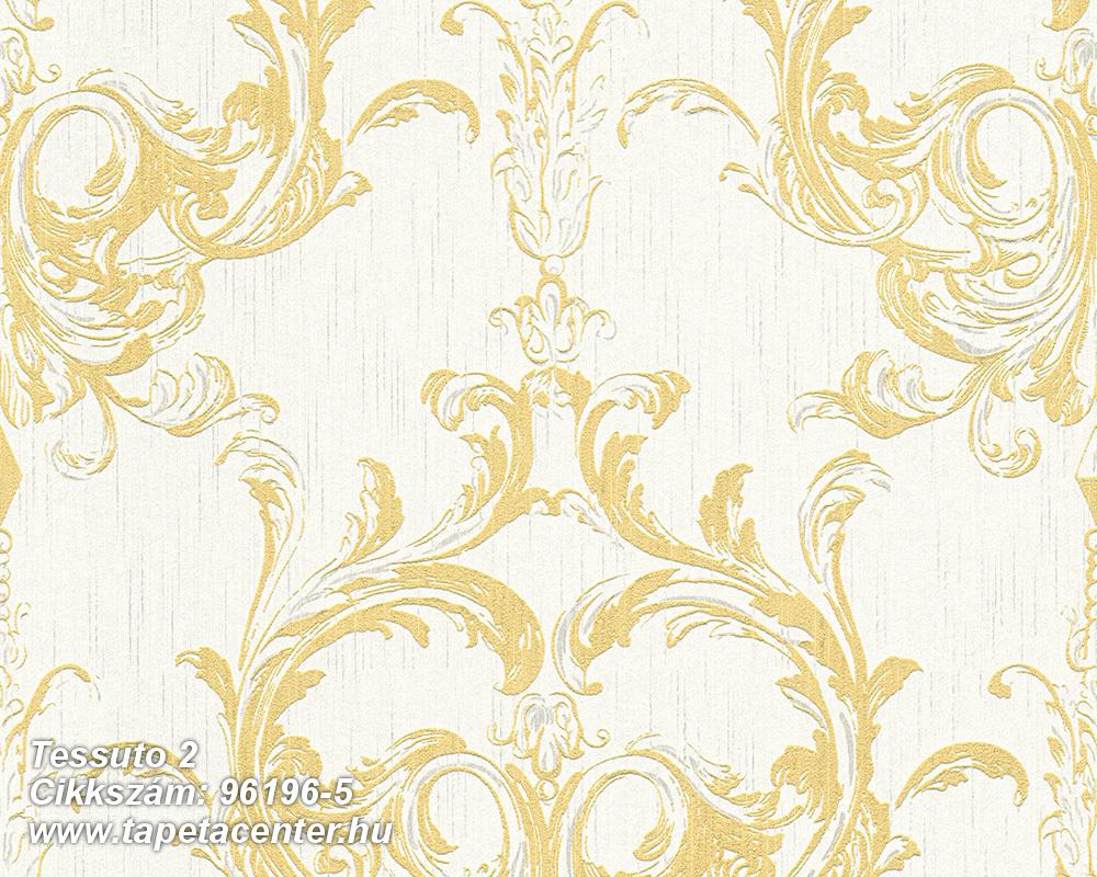 Barokk-klasszikus,valódi textil,arany,bézs-drapp,fehér,gyengén mosható,vlies tapéta 